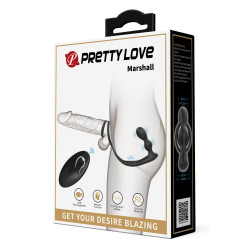 Pretty Love Cockring Plug Marshall Pretty Love 7.5 x 2.7 cm Noir